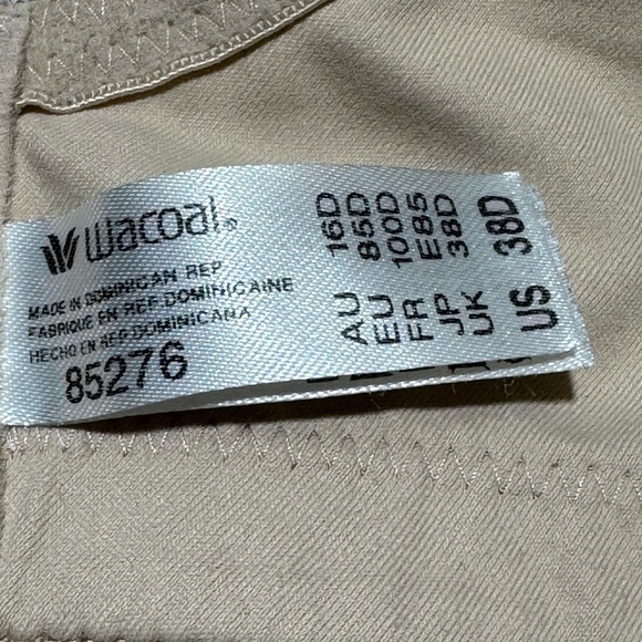 Wacoal Awareness Full Figure Seamless Wire Free Bra Sand 38D - Picture 14 of 15